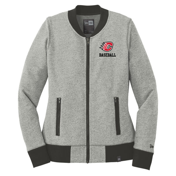 New Era - Ladies French Terry Baseball Full-Zip - Embroidered Logo Thumbnail