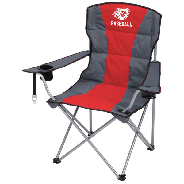 LAST SEASON SALE - Deluxe Padded Folding Chair w/ Carrying Bag - Printed Logo ***Personalization Available*** Thumbnail