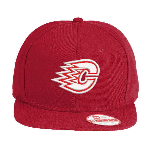 New Era Original Fit Flat Bill Snapback Cap - Embroidered Logo Thumbnail