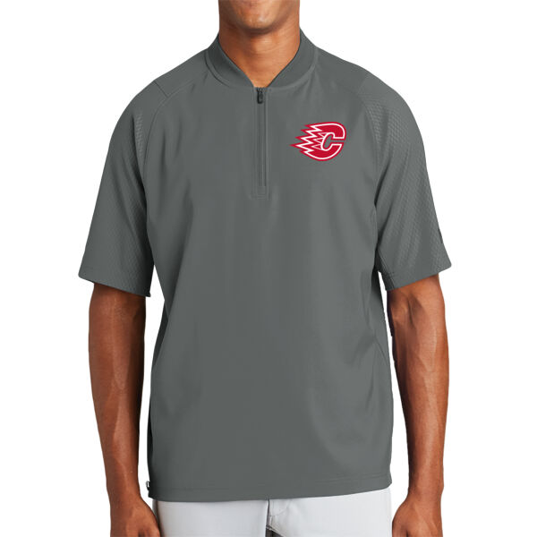 New Era ADULT Cage Short Sleeve 1/4-Zip Jacket - Printed Logo Thumbnail